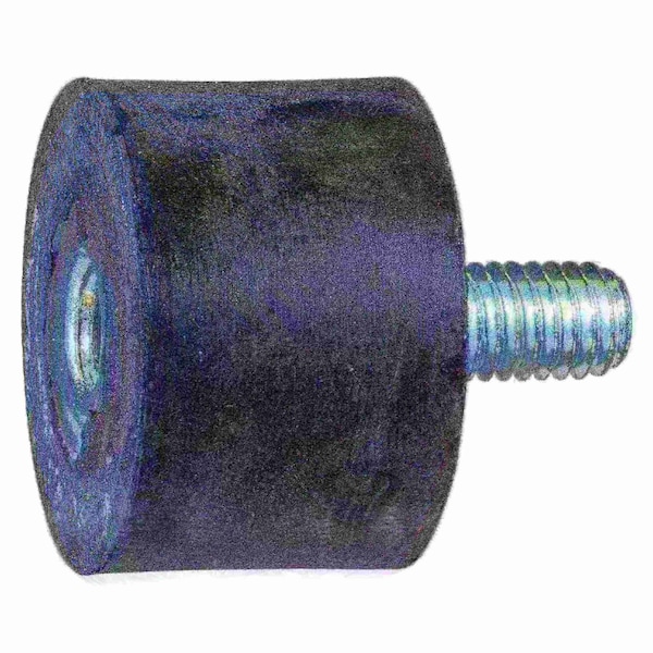 Midwest Fastener 3/8" x 1.5" x 1.5" MF Cylinder Bumper Mount 2PK 930877 - main